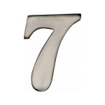 Heritage Brass Numeral 7 - 51mm  – Self Adhesive